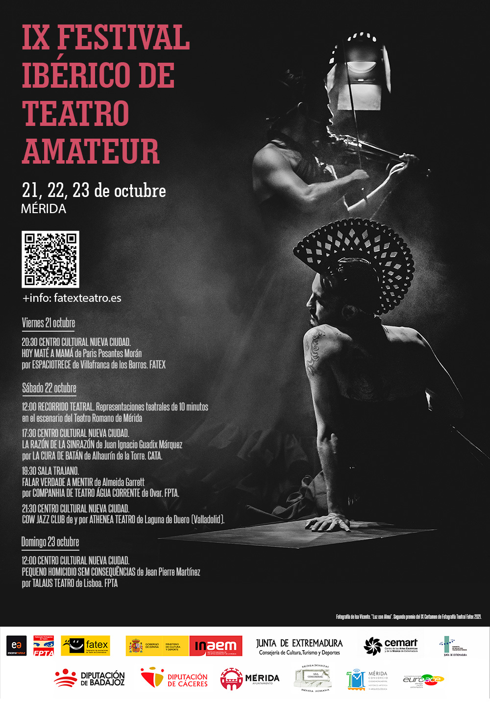 Cartel del IX Festival de Teatro Ibérico Amateur