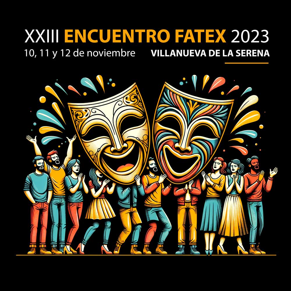 Cartel Encuentro Fatex 2023 en Villanueva de la Serena