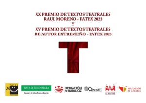 Cartel del XX Premio Textos Teatrales Raúl Moreno Fatex 2023